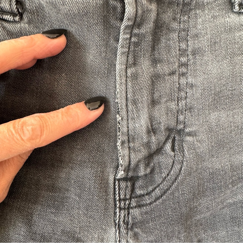American Eagle Extreme Flex Jeans Gray Distressed Stretch 30 X 32 Actual 30 In - Picture 5 of 13